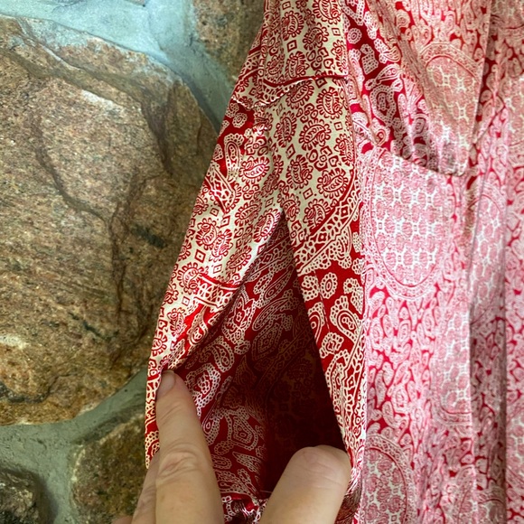 🌺 Vintage culottes made of silky fabric with boho vibe. - Picture 7 of 7